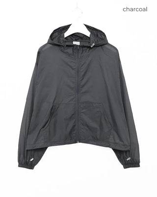 See-through semi-cropped windbreaker