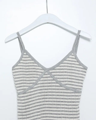 Striped camisole and cardigan set