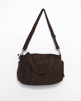 Multi-pocket Boston Big Leather Tote Bag