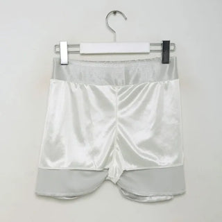 Satin mini skirt