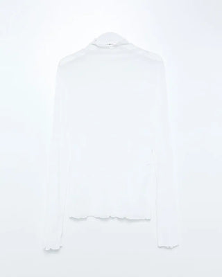 See-through layered long-sleeve T-shirt