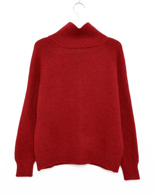 Zip-button knit cardigan