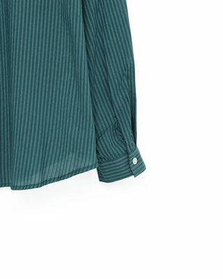 Striped cotton rayon shirt