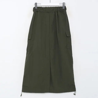Side pocket nylon cargo skirt