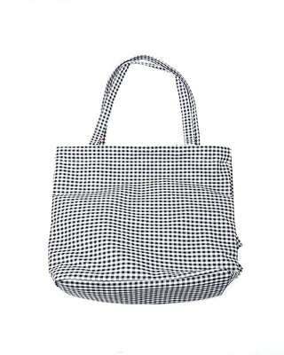 Checkered frill shoulder bag