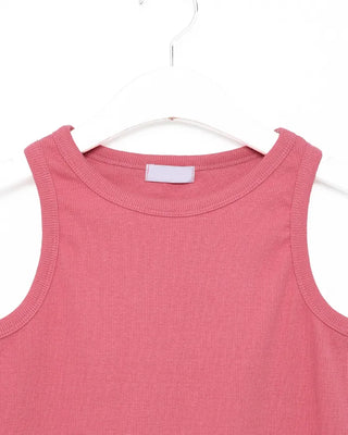 Simple cotton ribbed tank top