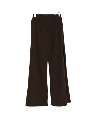 Corduroy ribbed elastic waist pants