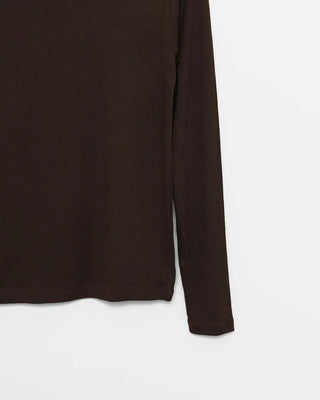 Boat neck long-sleeve top