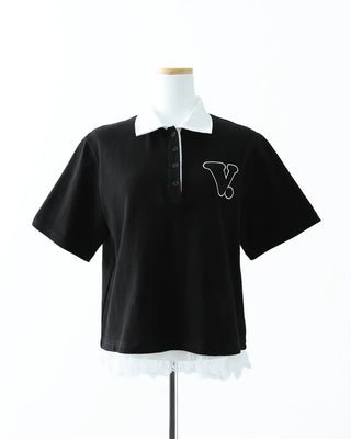 (ORIGINAL) V-Lace Polo T-Shirt