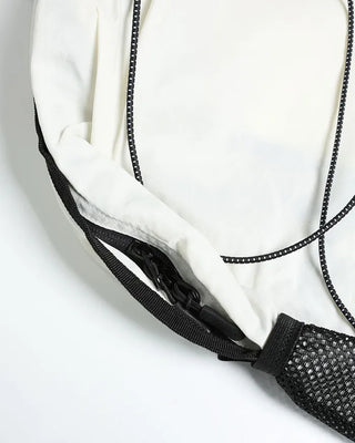 Nylon backpack with side pockets