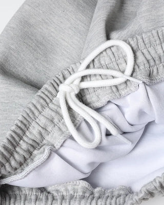 Curved wide sweatpants