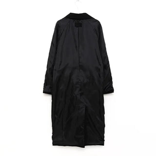 Single-breasted long trench coat