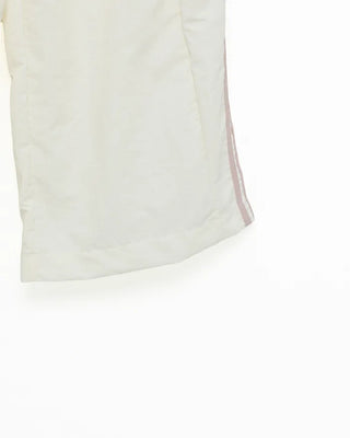 Wide-leg nylon jersey pants with hip pockets