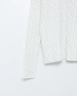 Lace sheer sleeve layered T-shirt
