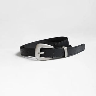 Belt set mini leather skirt