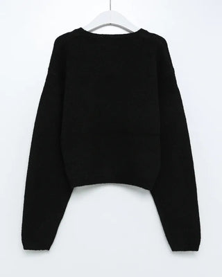 Oversized cropped knit