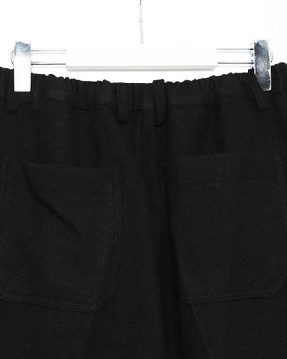 Wide back elastic waist slacks