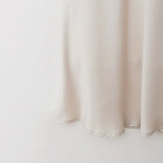 Satin long skirt