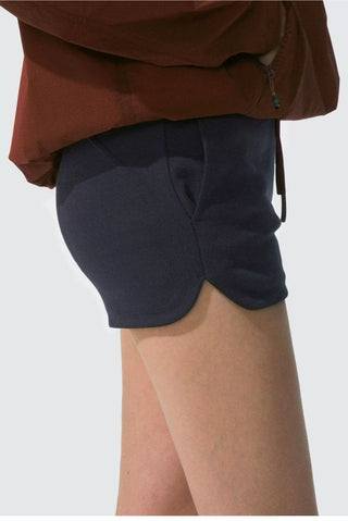 [Monterest] Drawstring Logo Embroidered Sweat Shorts