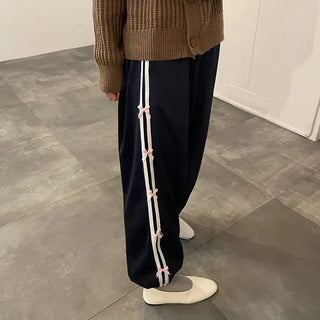 Ribbon detail jogger pants