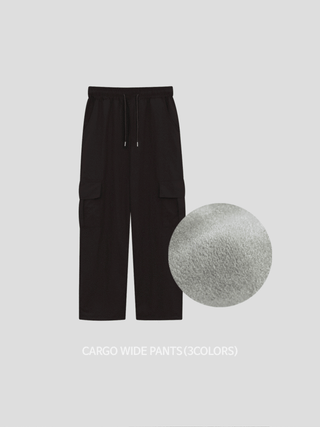 Daily Firm Fur-Lined Cargo Wide Pants