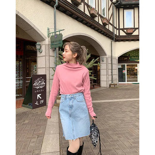 Basic denim skirt