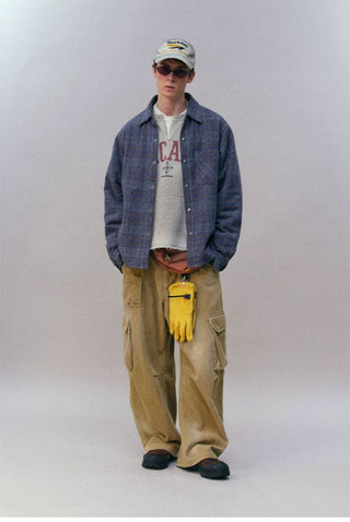 [Monterest] Washed Corduroy Wide Leg Work Pants