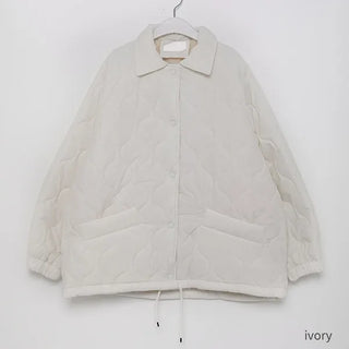 Oversized quilted down jacket