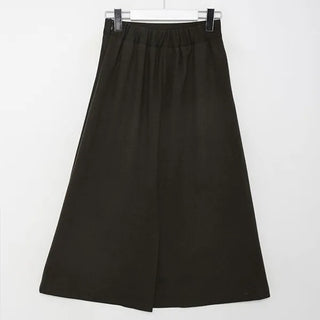 Wool A-line skirt