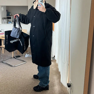 Turtleneck Boa Long Coat