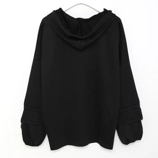 (Unisex) Loose Fit Hooded T-Shirt