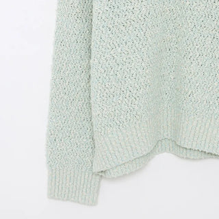 (Unisex) Bouclé Wool Collar Knitwear