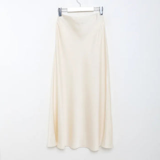 Satin long skirt