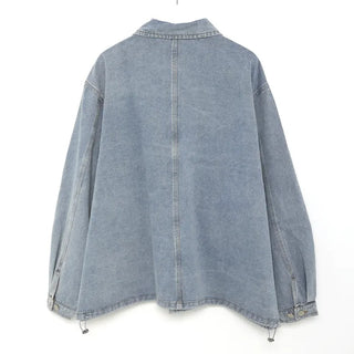 (Unisex) Out-pocket denim jacket