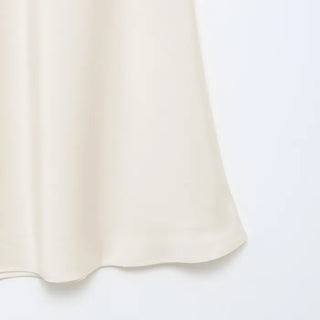 Satin long skirt
