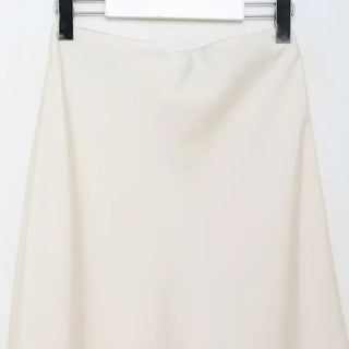 Satin long skirt