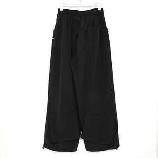 (Unisex) Wide-leg pants with back pockets