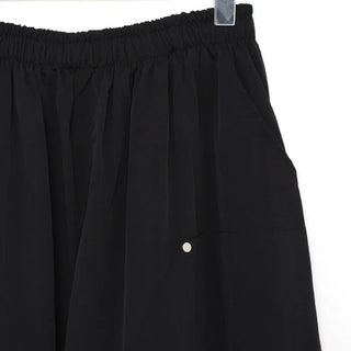 (Unisex) Wide-leg pants with back pockets