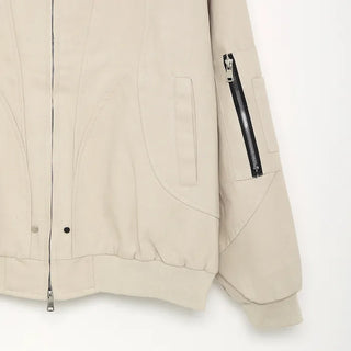 (Unisex) Zip-Up Hoodie Bomber Jacket