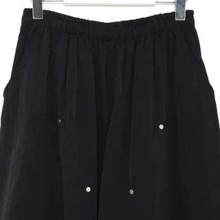 (Unisex) Wide-leg pants with back pockets