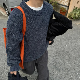 Melange Basic Round Knit