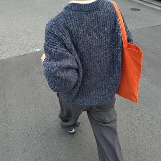 Melange Basic Round Knit