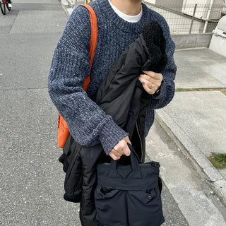 Melange Basic Round Knit