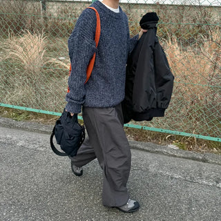 Melange Basic Round Knit