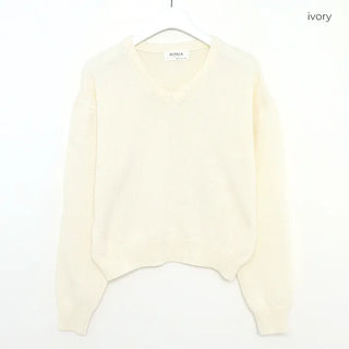 Alpaca Mix V-Neck Knit
