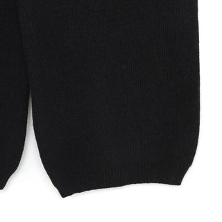Simple knit hooded knit pants set