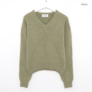 Alpaca Mix V-Neck Knit