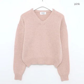 Alpaca Mix V-Neck Knit