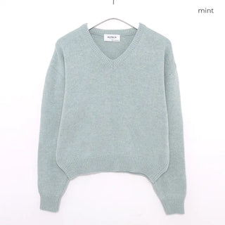 Alpaca Mix V-Neck Knit