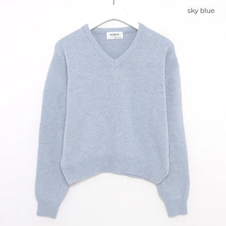 Alpaca Mix V-Neck Knit